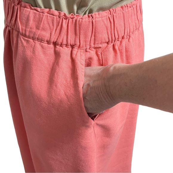 Liz Claiborne Linen-Blend Coral A-Line Skirt Size Large - Picture 5 of 10